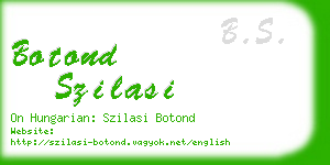 botond szilasi business card